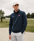 Navy Airlite Henley Sweater