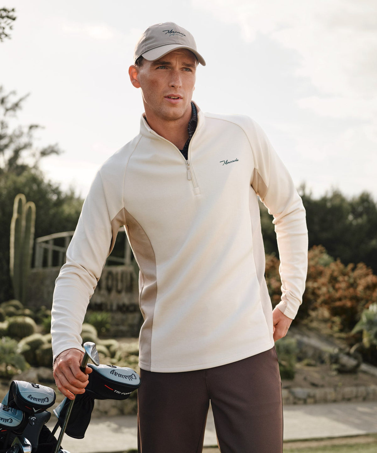 Sand TX Course Quarter Zip - MENS