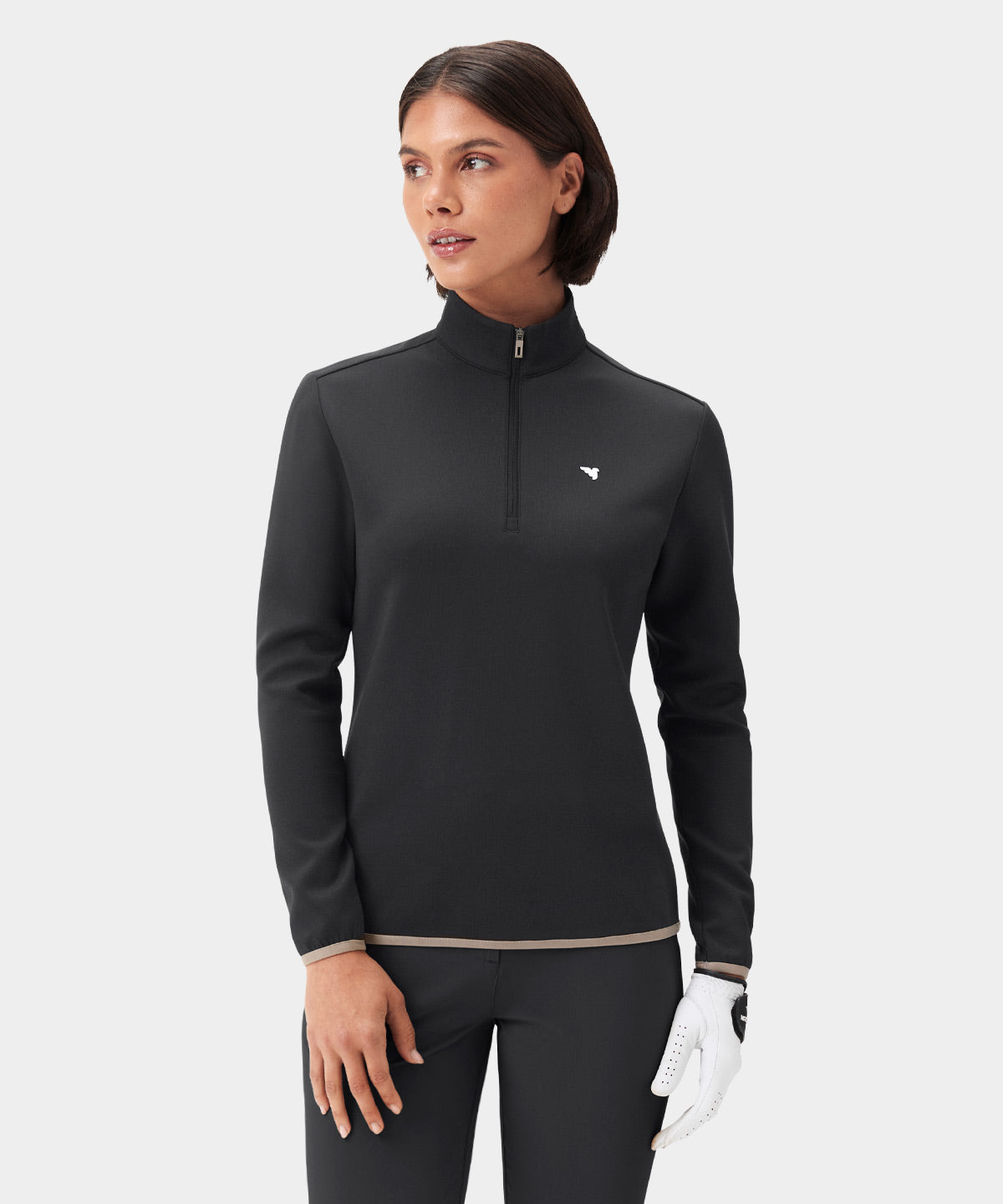 Women's Therma Quarter Zip - Jade Black