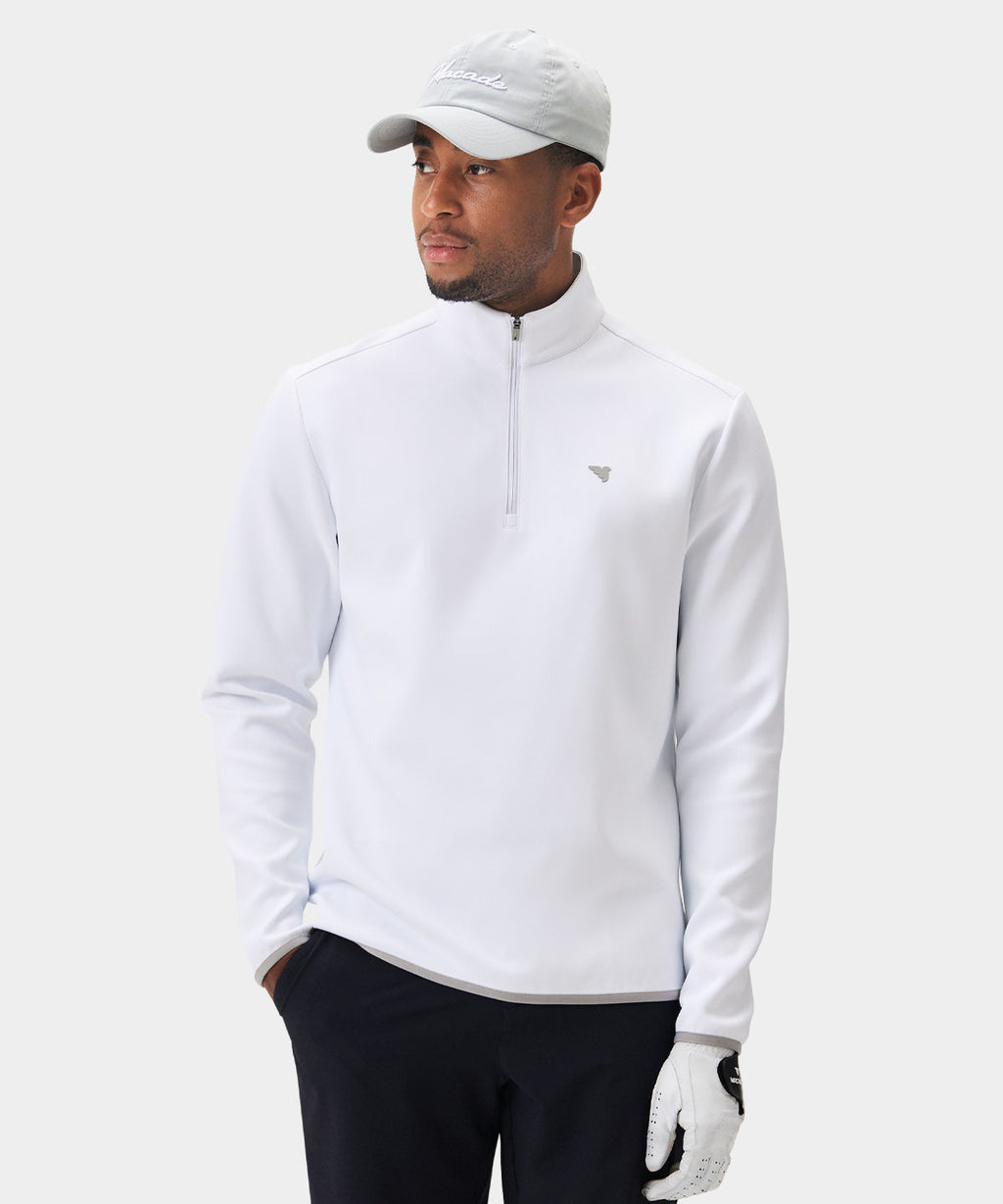 Men's Therma Quarter Zip - White