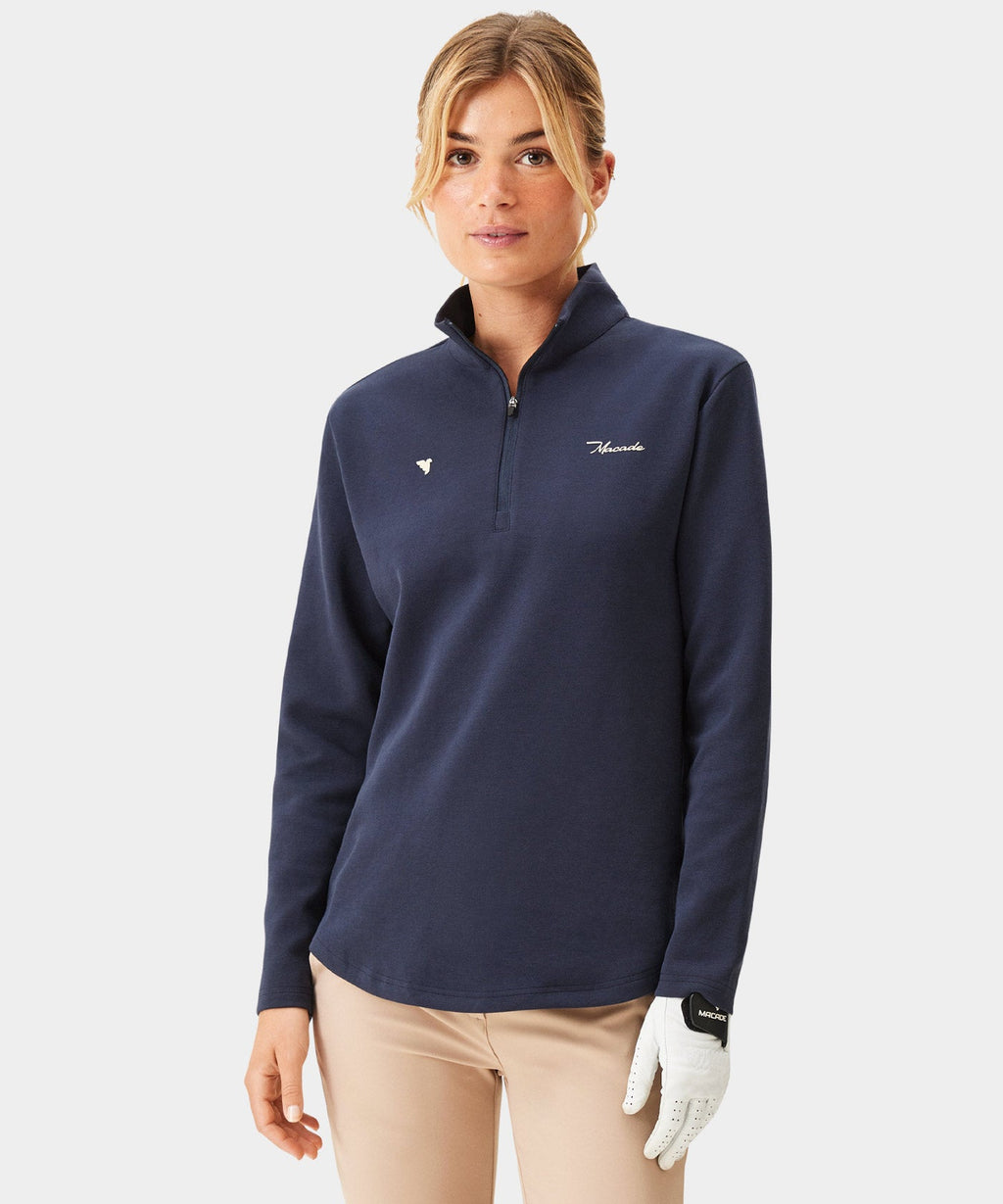 Women's Zoe Flex Quarter Zip - Blue