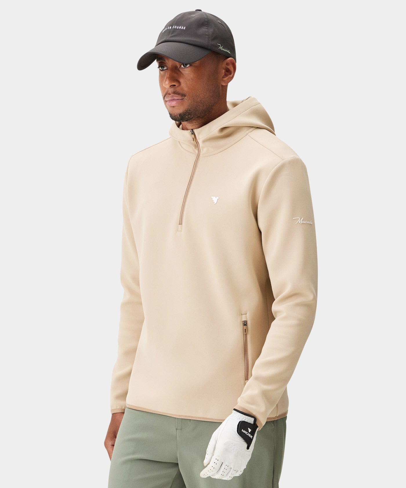 Men's Therma Zip Hoodie - Tan
