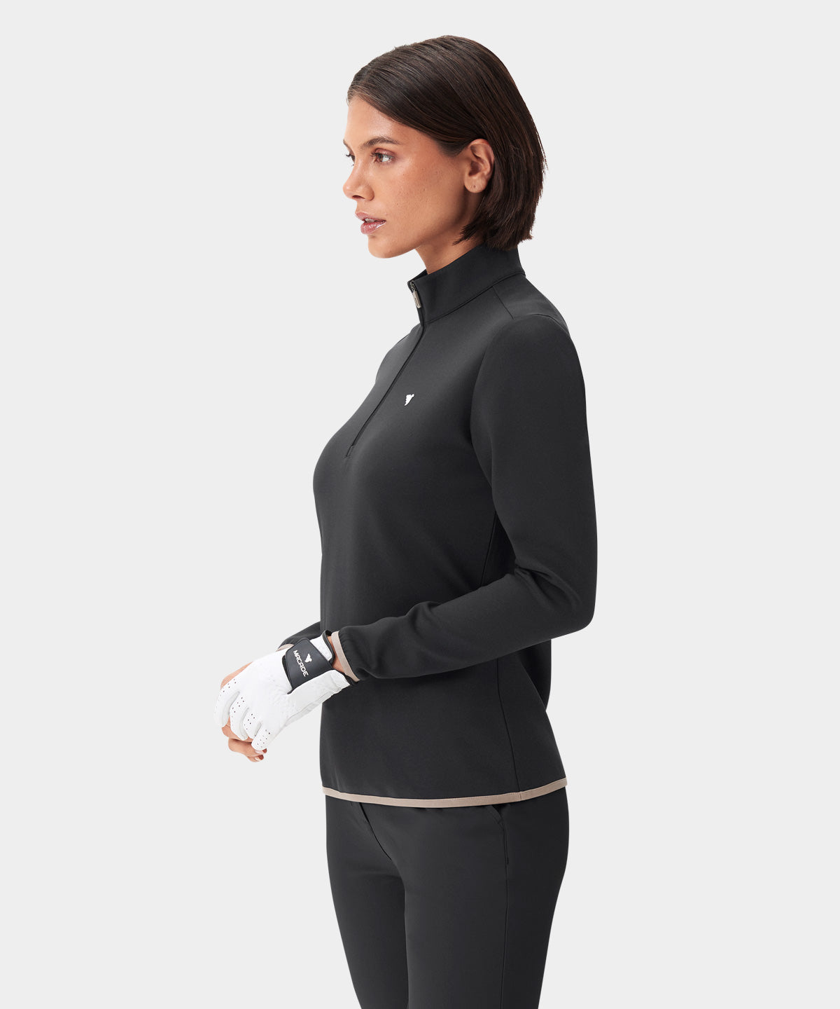 Women's Therma Quarter Zip - Jade Black