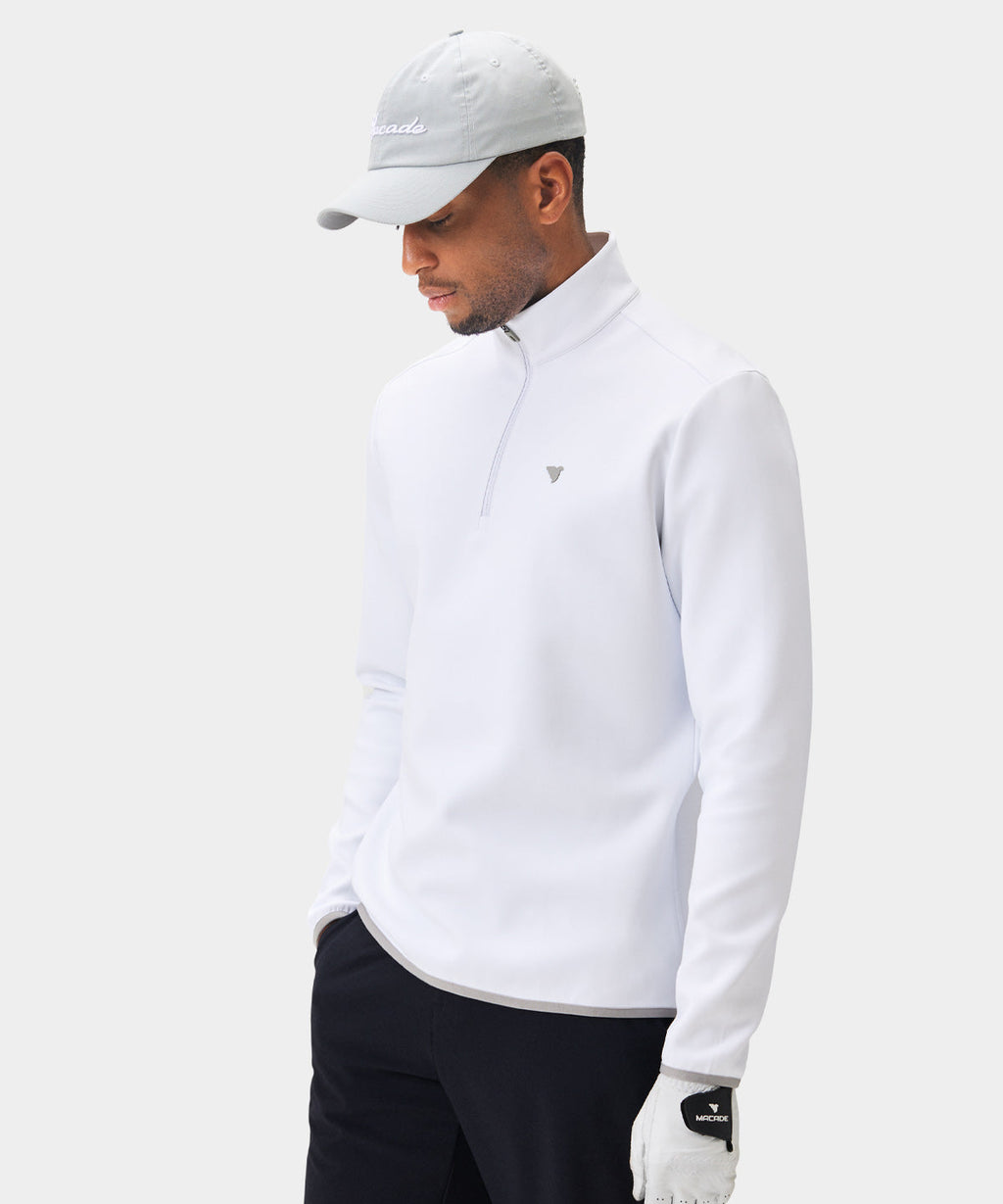 Men's Therma Quarter Zip - White