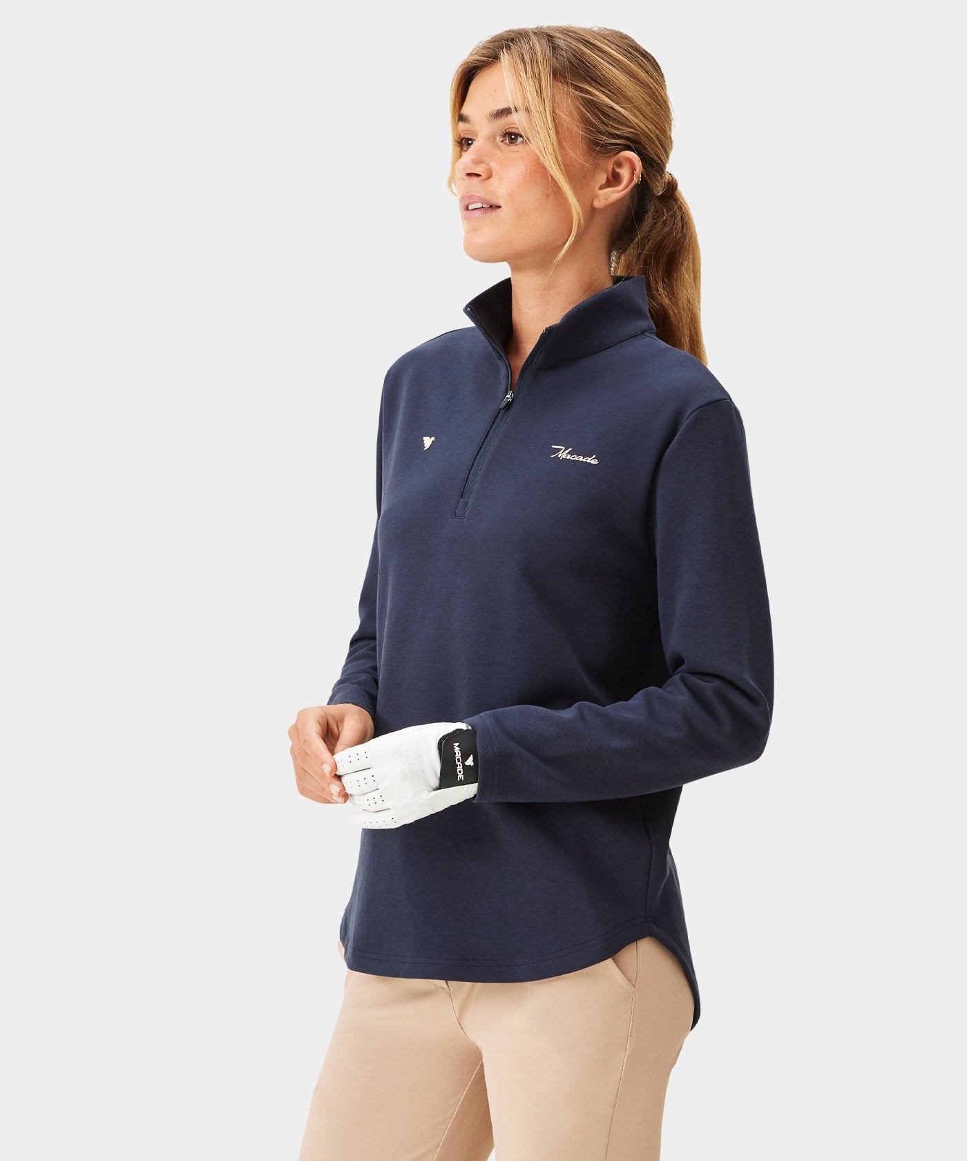 Women's Zoe Flex Quarter Zip - Blue