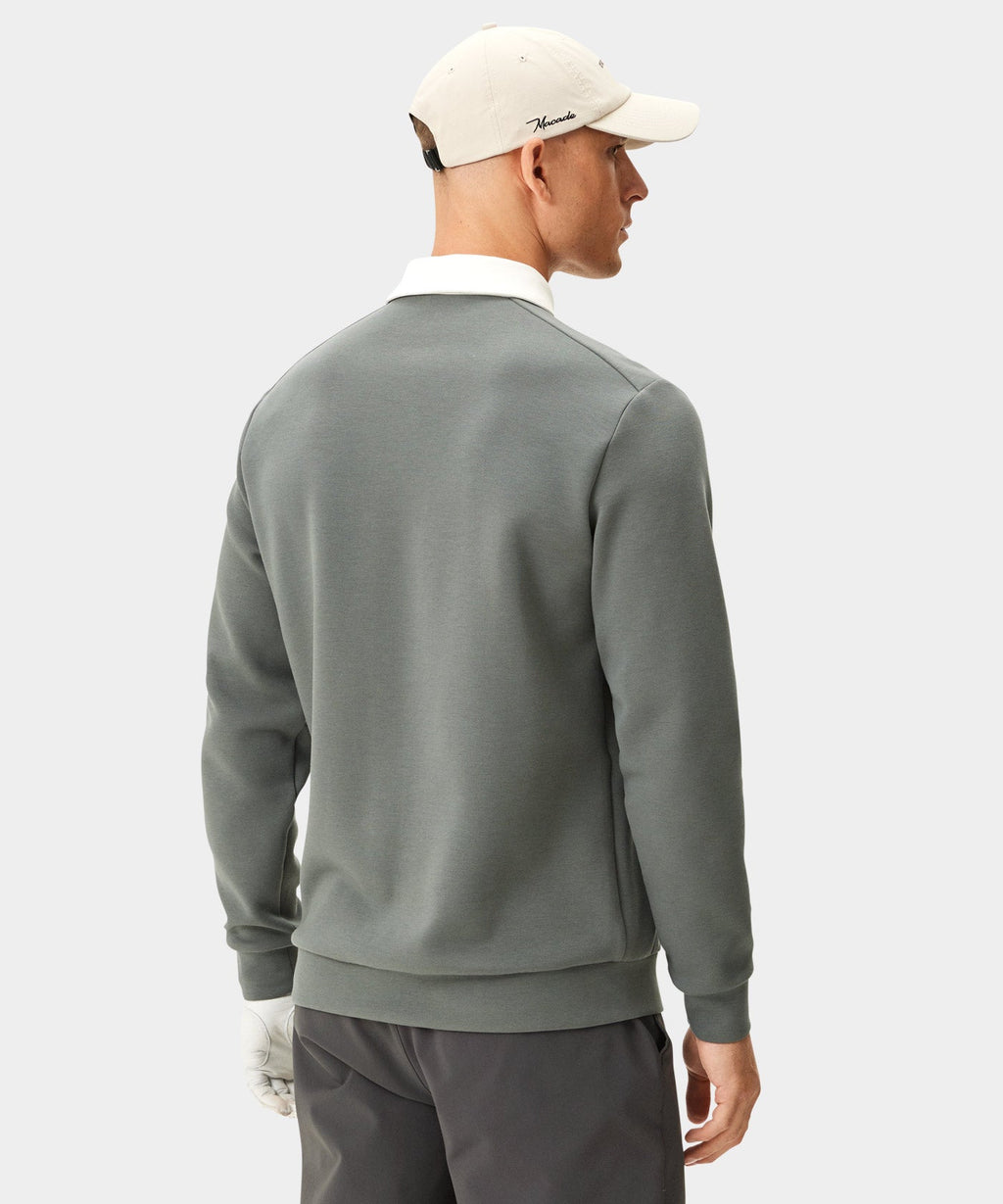 Men's Blades Polo Sweatshirt - Teal Gray