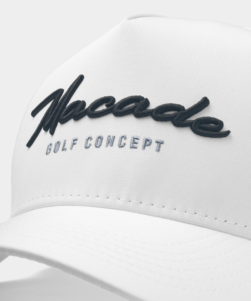 White Signature Snapback