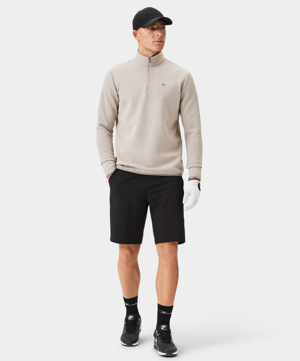 Men's Therma Quarter Zip - Taupe