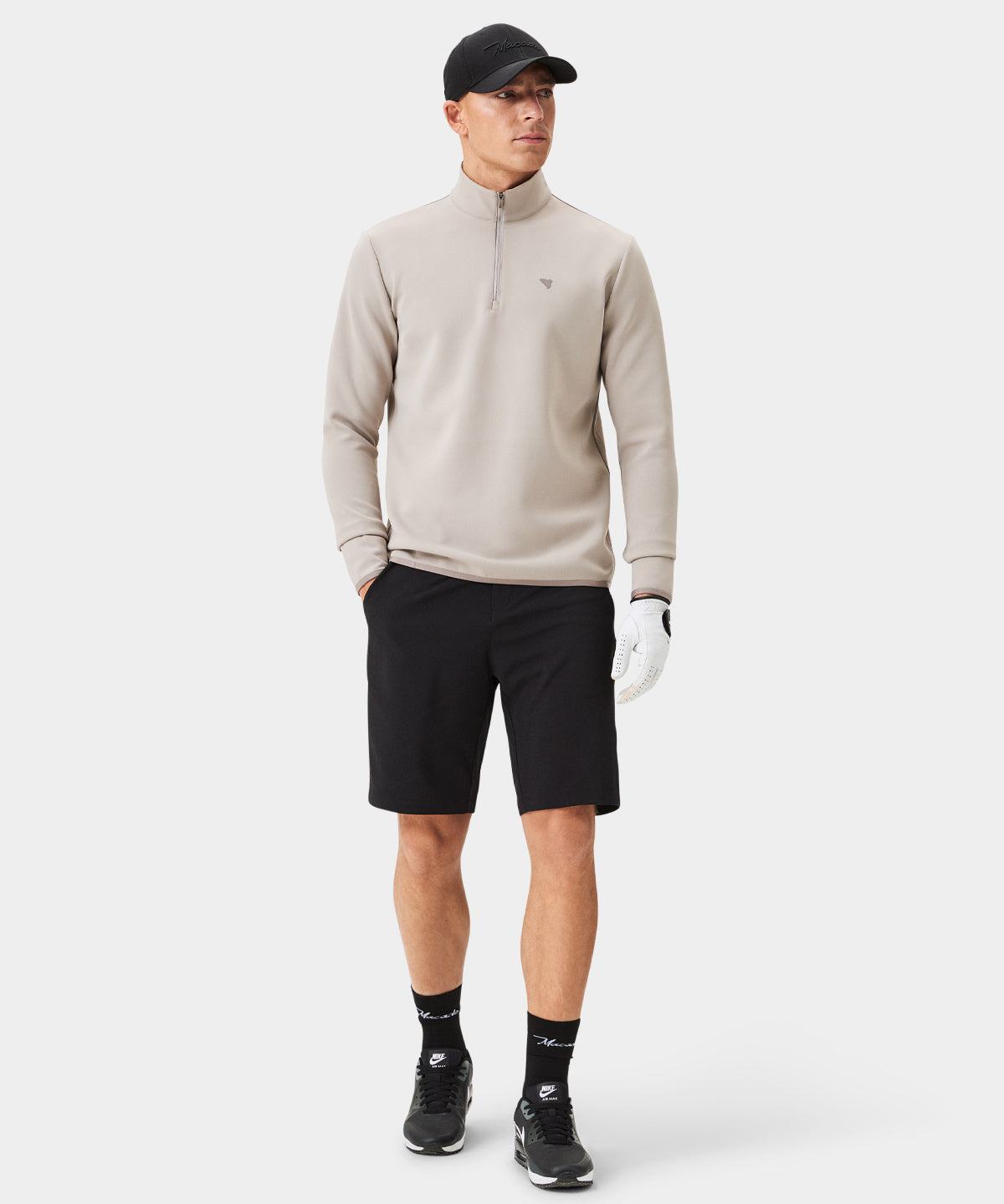 Men's Therma Quarter Zip - Taupe