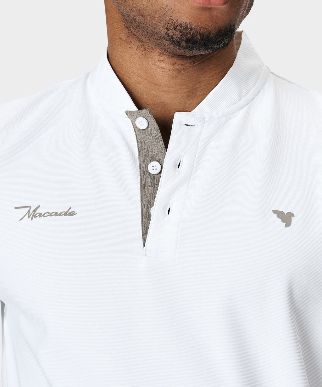Men's Heath Bomber Shirt - White