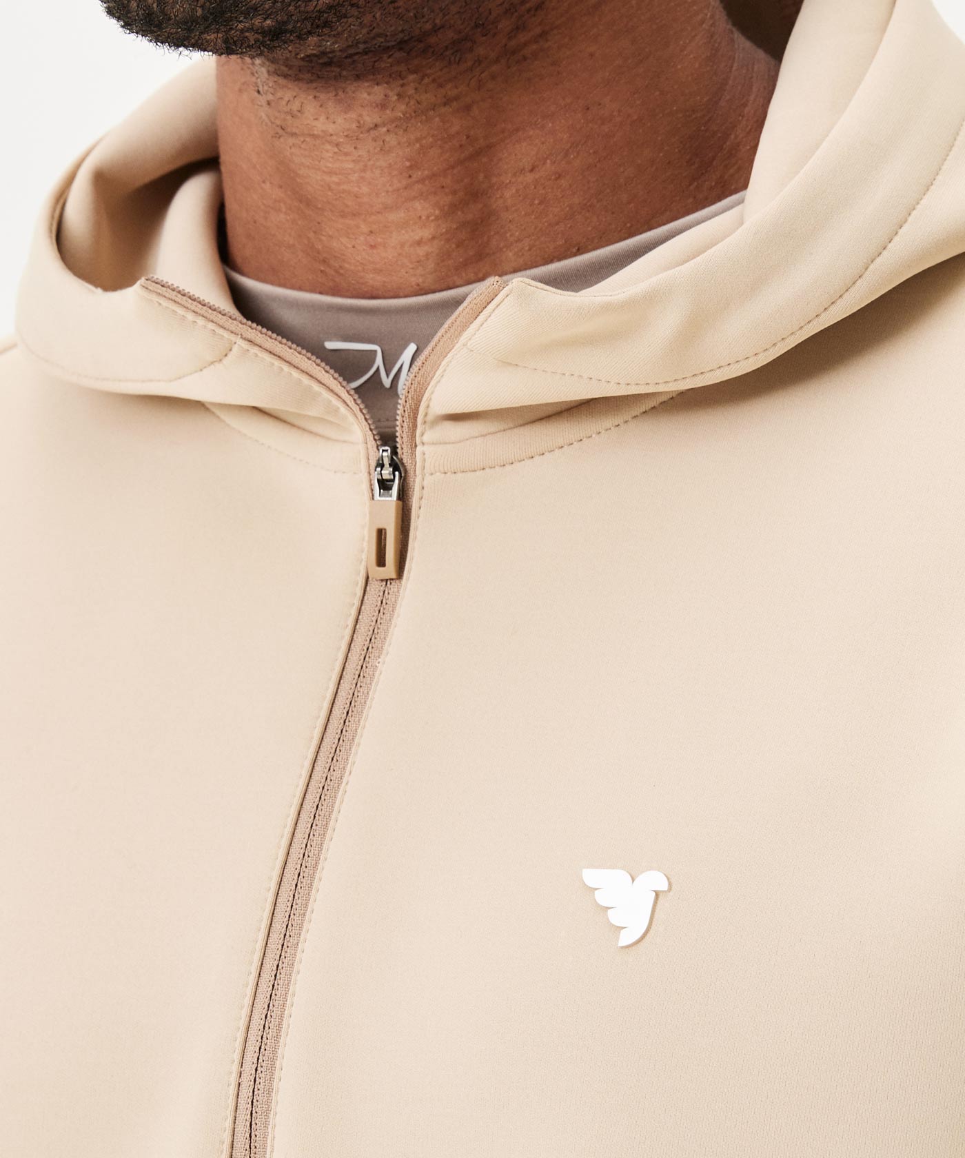 Men's Therma Zip Hoodie - Tan