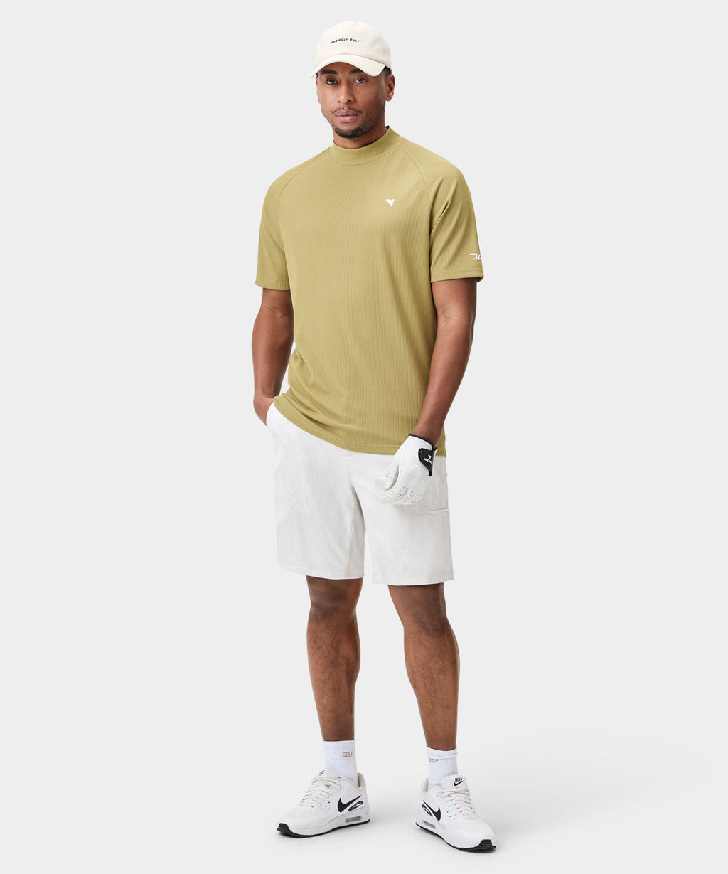 Tyler Neck Mock Tee - Sheen Green