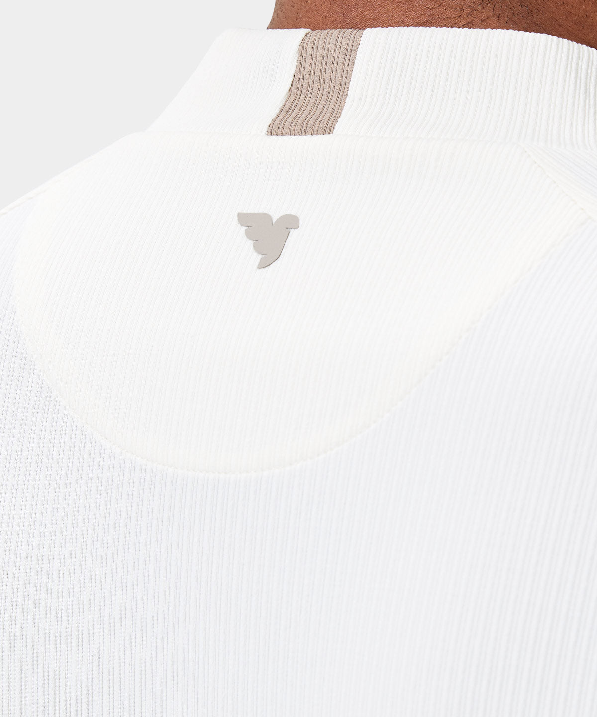Tyler Neck Mock Tee - White