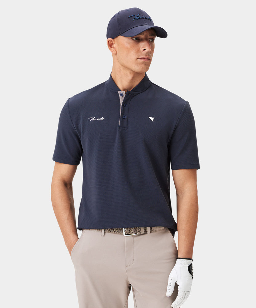 Men's Heath Bomber Shirt - Dark Blue