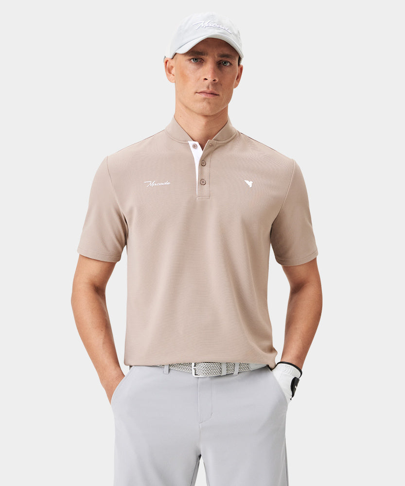 Men's Heath Bomber Shirt - Tan
