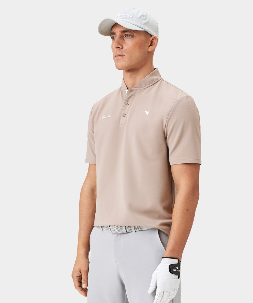 Men's Heath Bomber Shirt - Tan