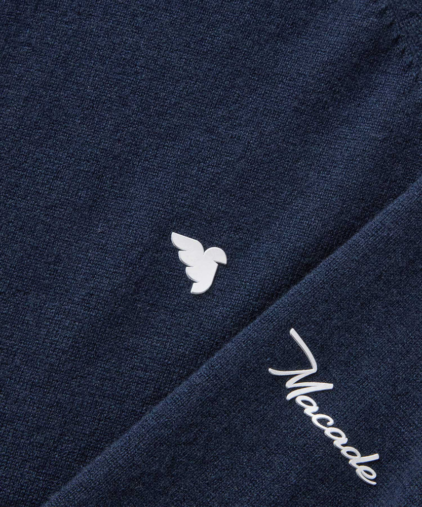 Men's Bridge Merino Quarter Zip - Dark Blue