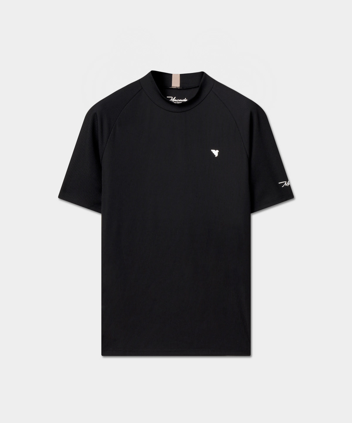 Tyler Neck Mock Tee - Black