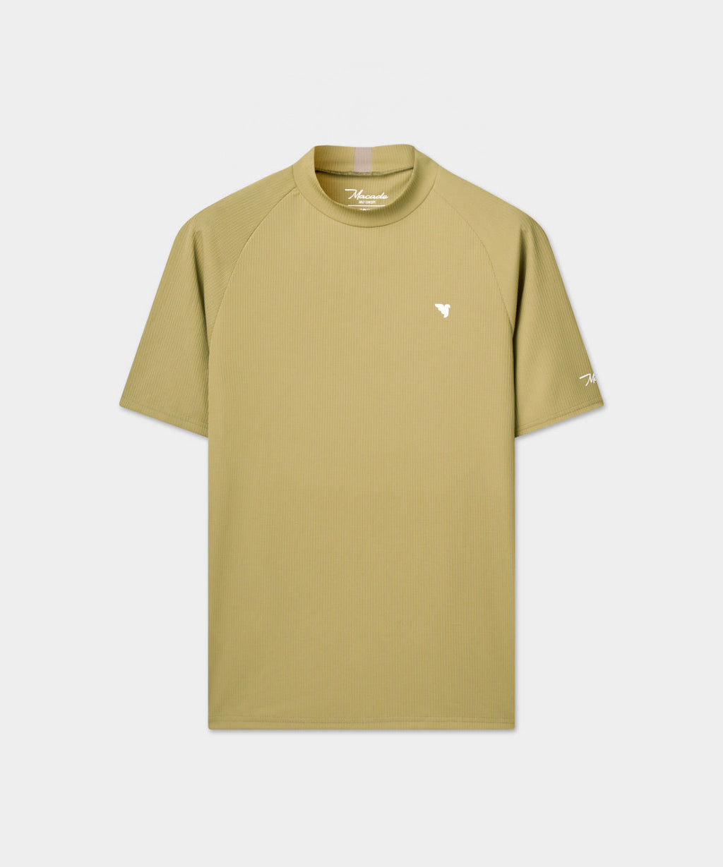 Tyler Neck Mock Tee - Sheen Green