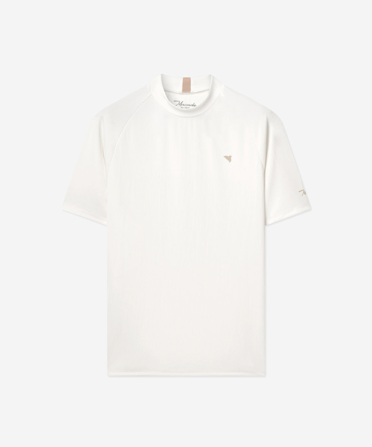 Tyler Neck Mock Tee - White