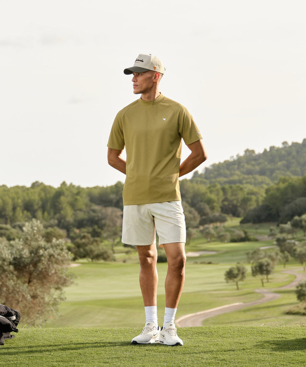 Tyler Neck Mock Tee - Sheen Green