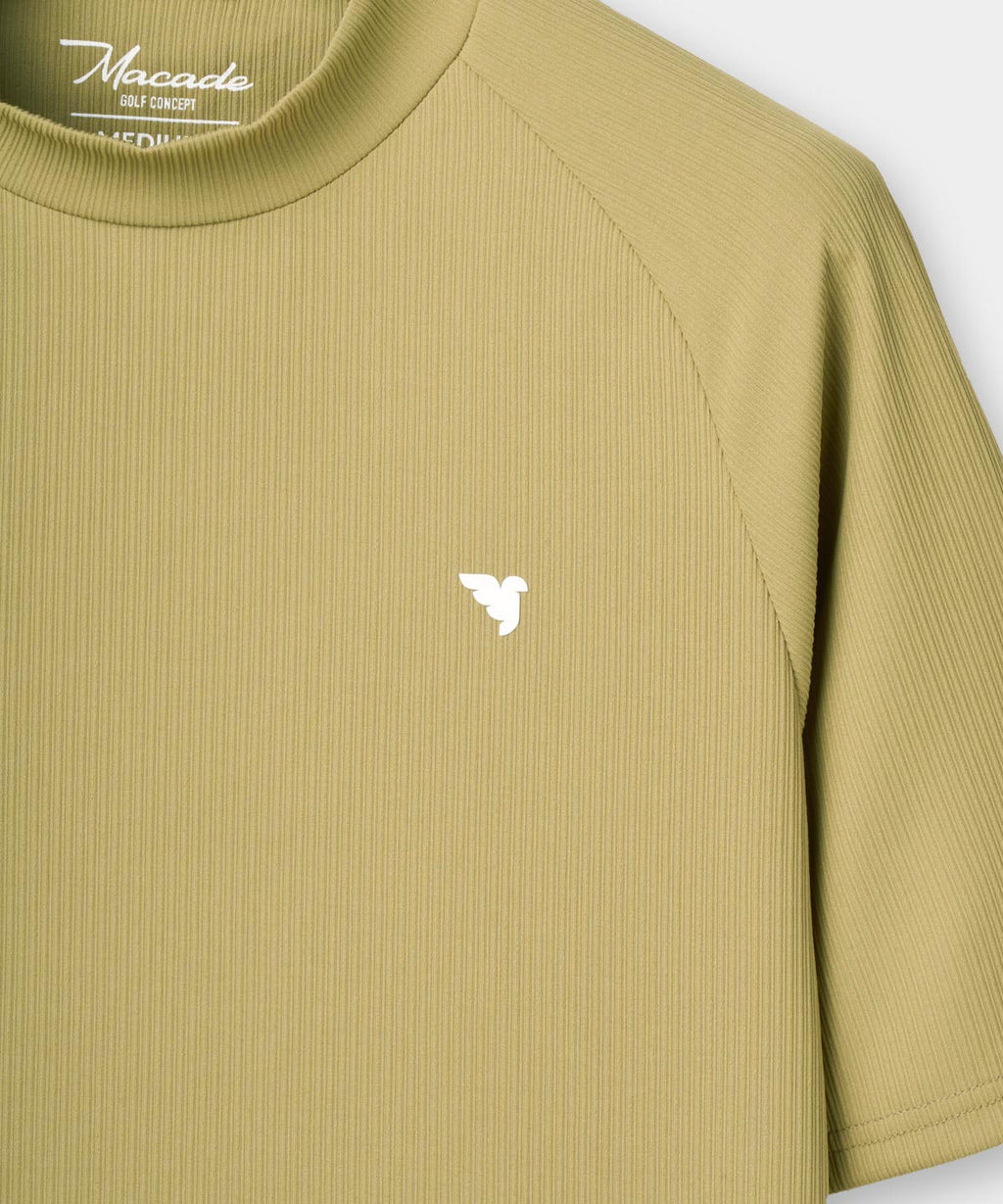 Tyler Neck Mock Tee - Sheen Green