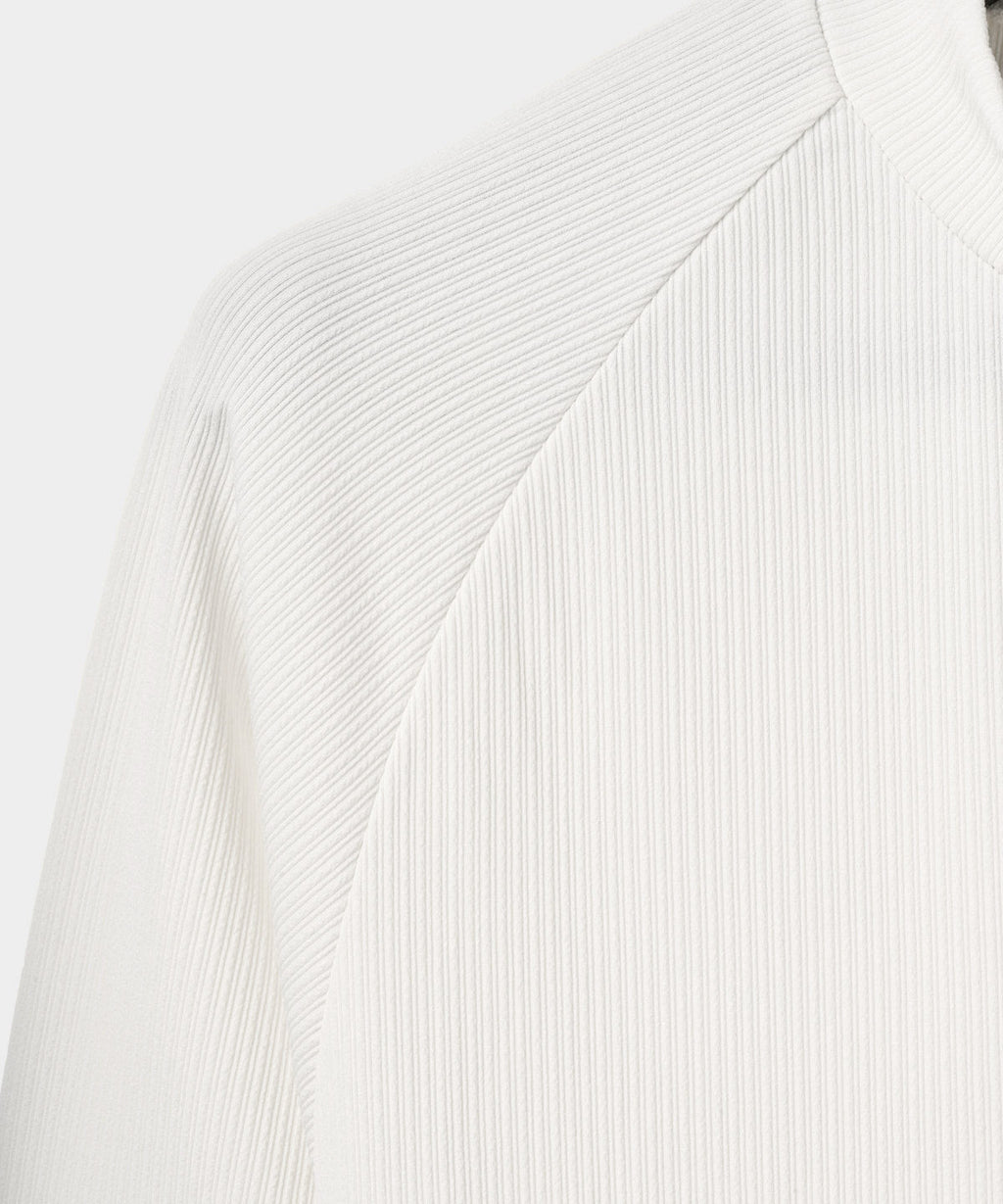 Tyler Neck Mock Tee - White