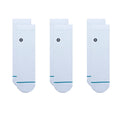 Stance Icon Quarter 3 Pack - White