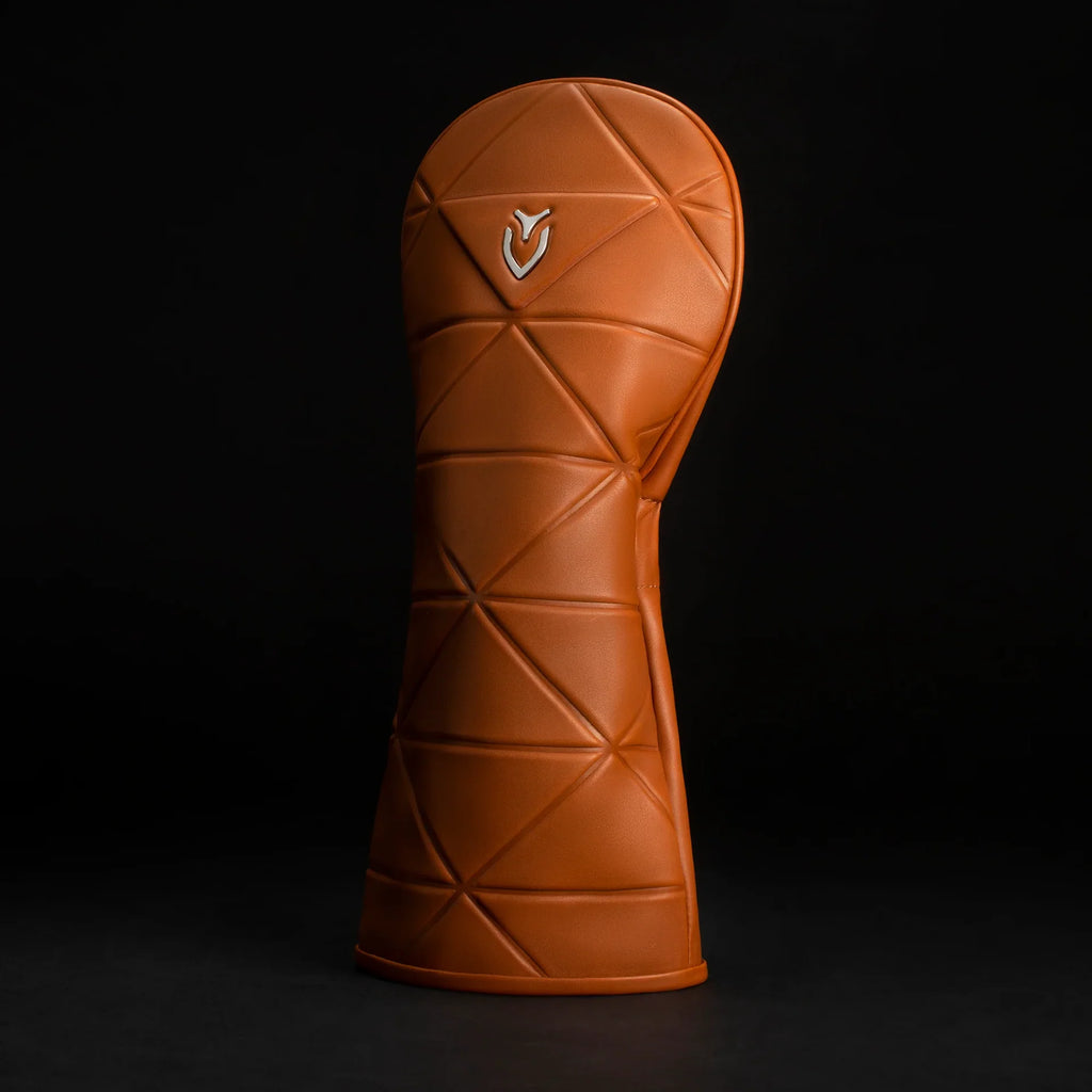 Geometric Headcover in Smooth Brown
