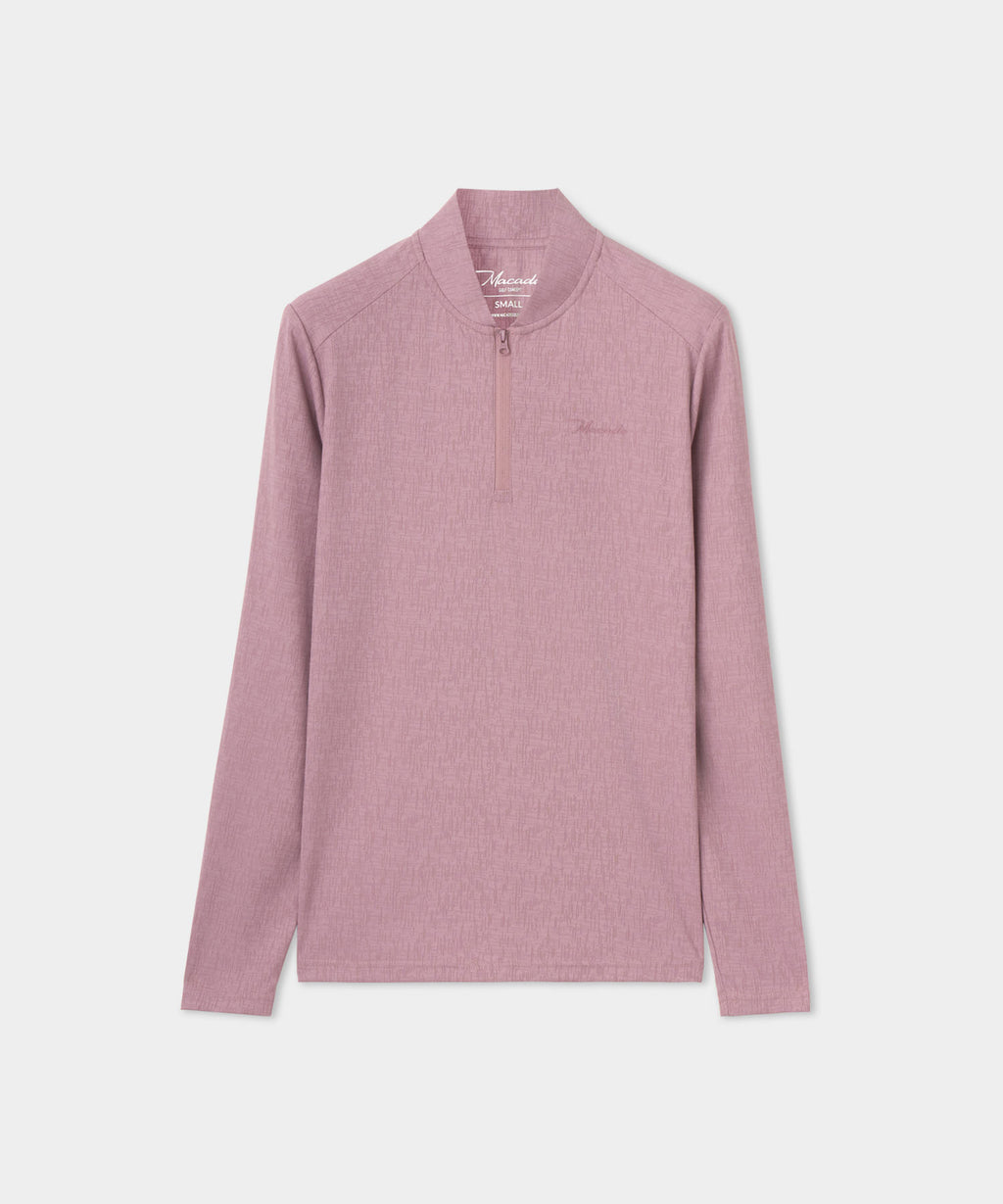 Women's Dawn Long-Sleeve Bomber Shirt - Mauve