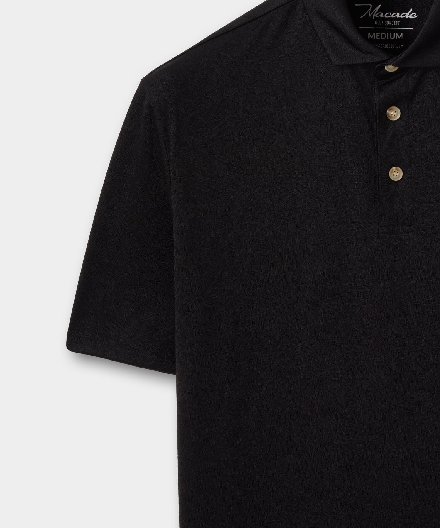 Men's Paisley Core Polo Shirt - Black