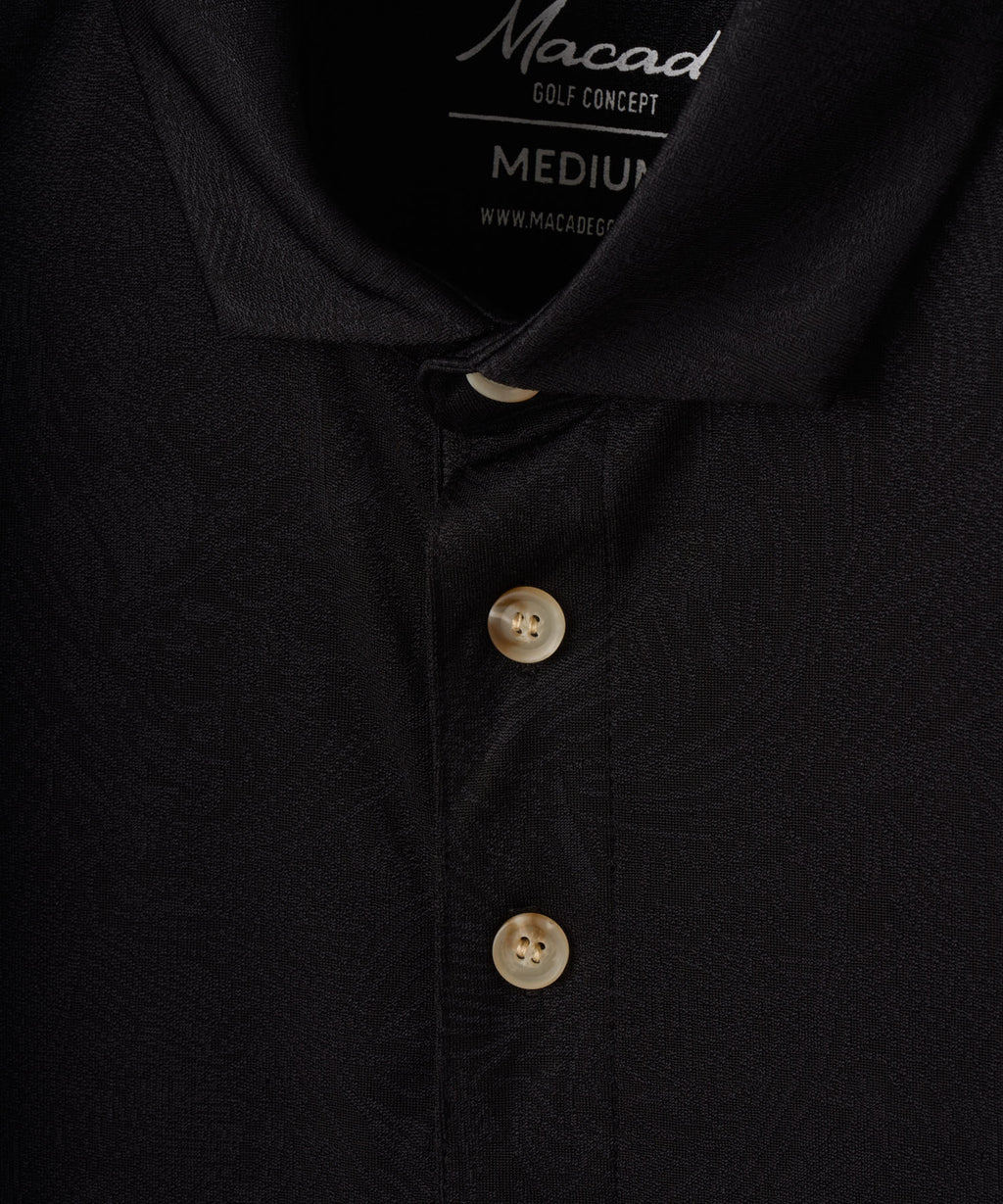 Men's Paisley Core Polo Shirt - Black