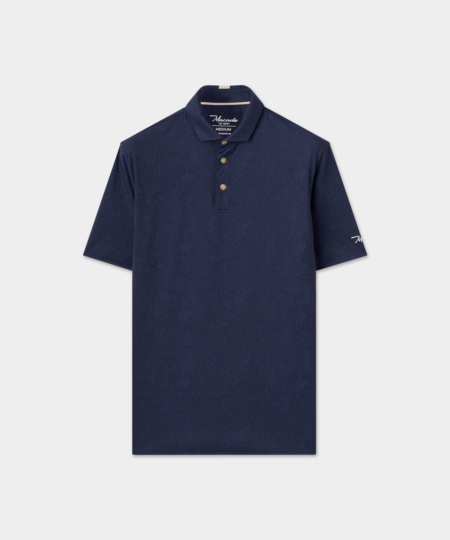 Men's Paisley Core Polo Shirt - Navy