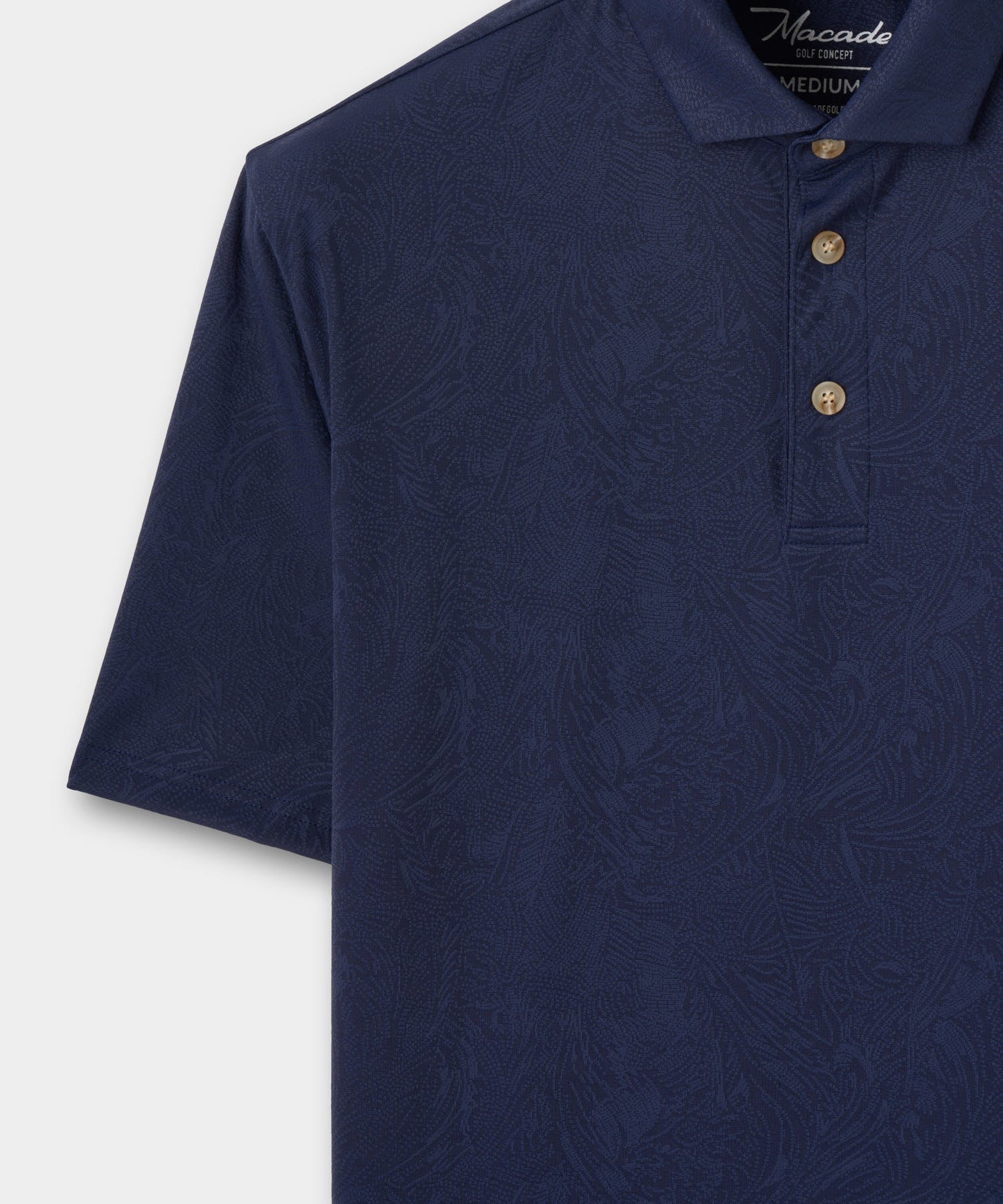 Men's Paisley Core Polo Shirt - Navy