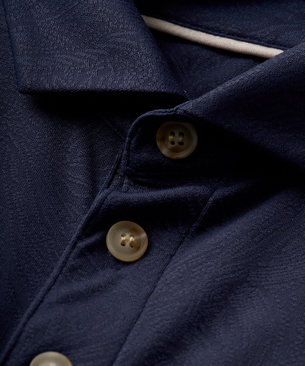 Men's Paisley Core Polo Shirt - Navy