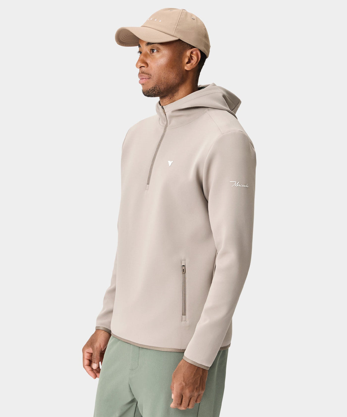 Therma Zip Hoodie - Taupe