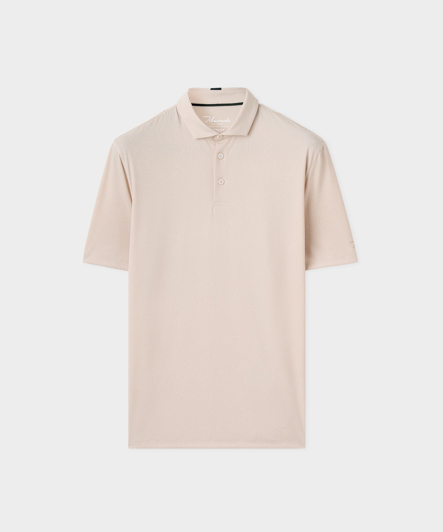 Men's Paisley Core Polo Shirt - Tan