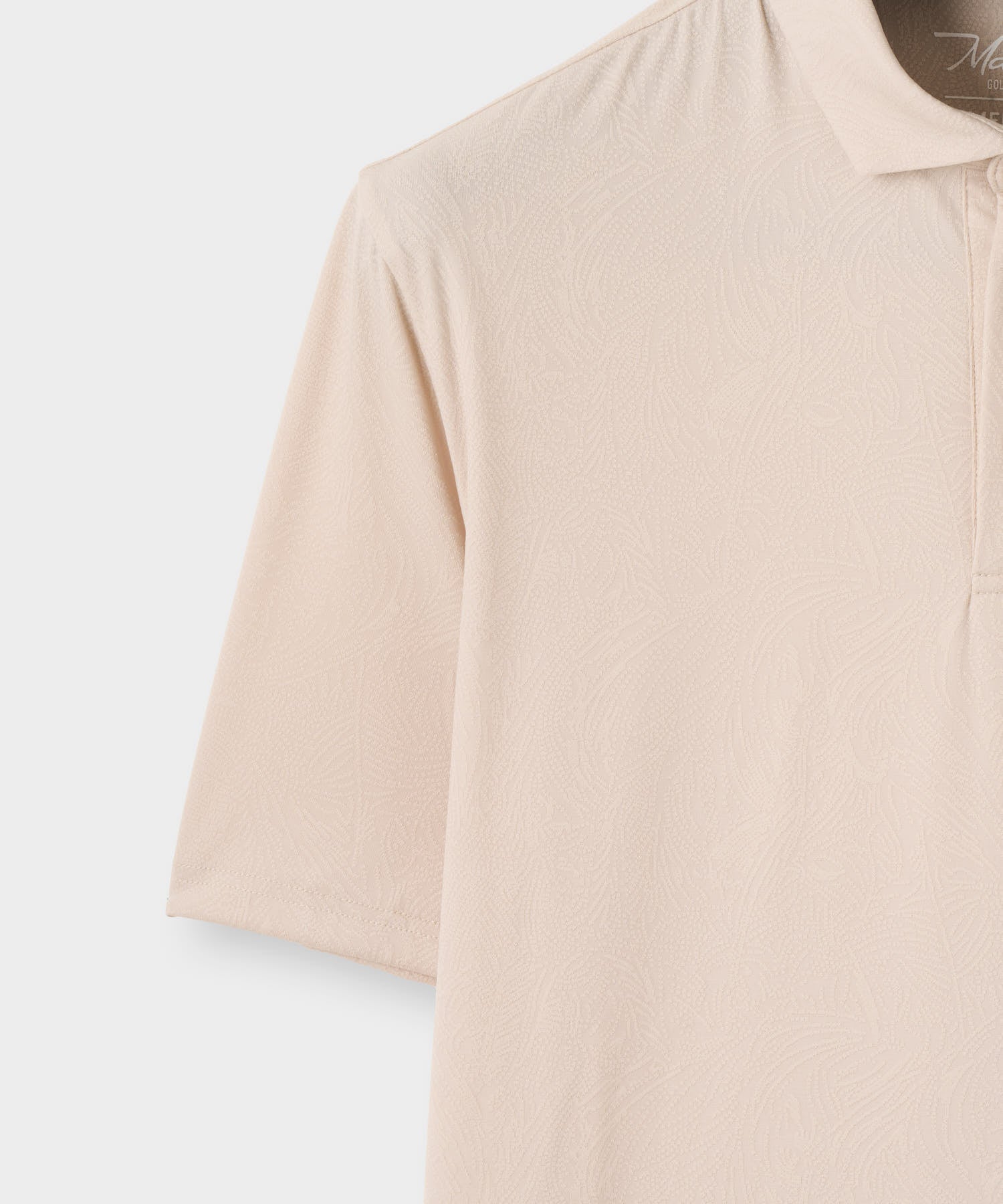 Men's Paisley Core Polo Shirt - Tan