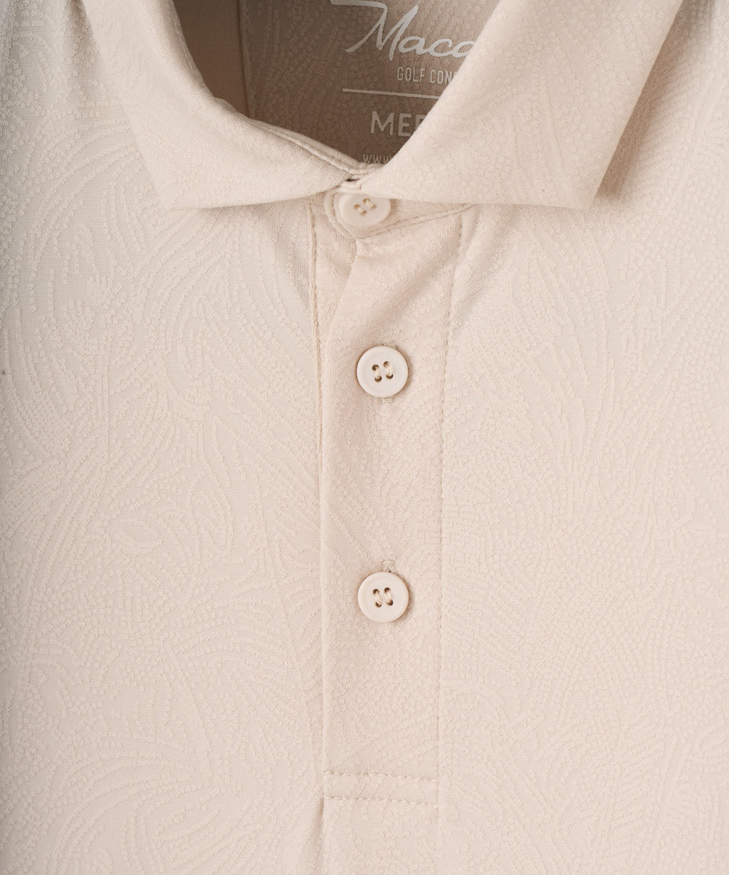 Men's Paisley Core Polo Shirt - Tan