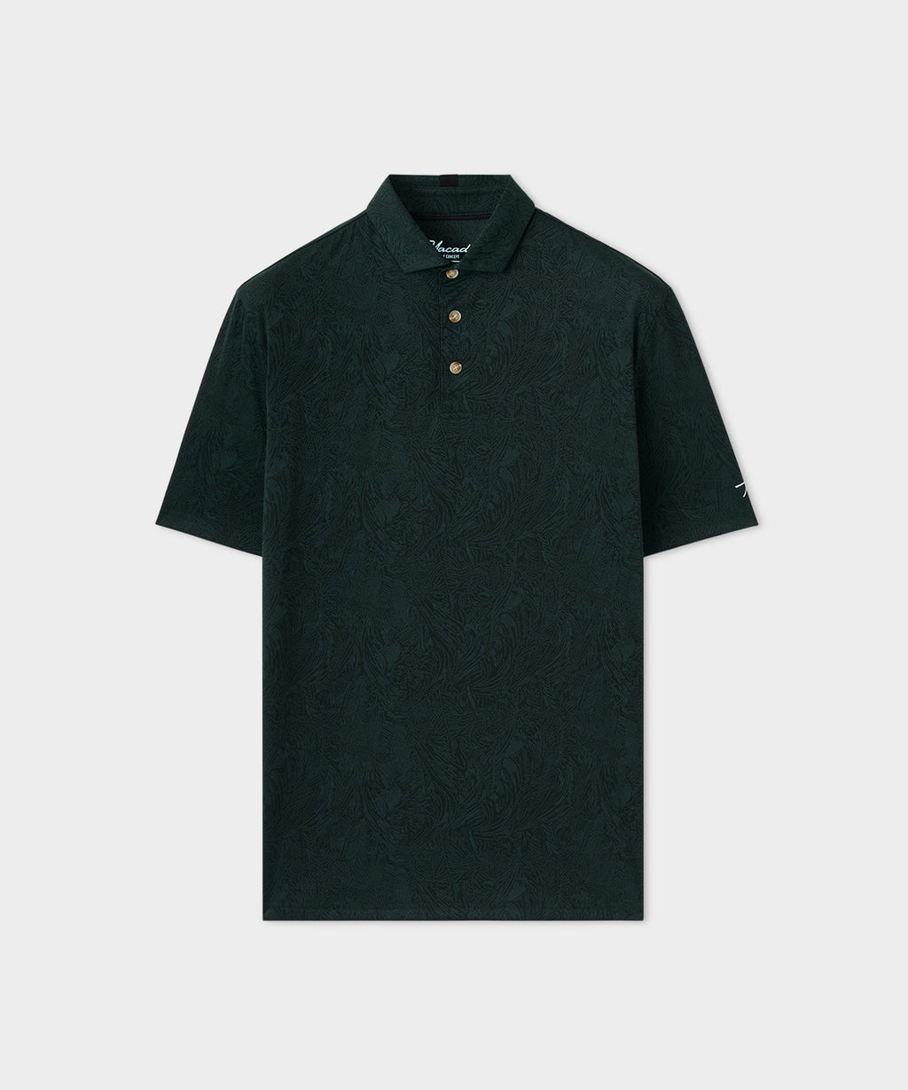 Men's Paisley Core Polo Shirt - Green
