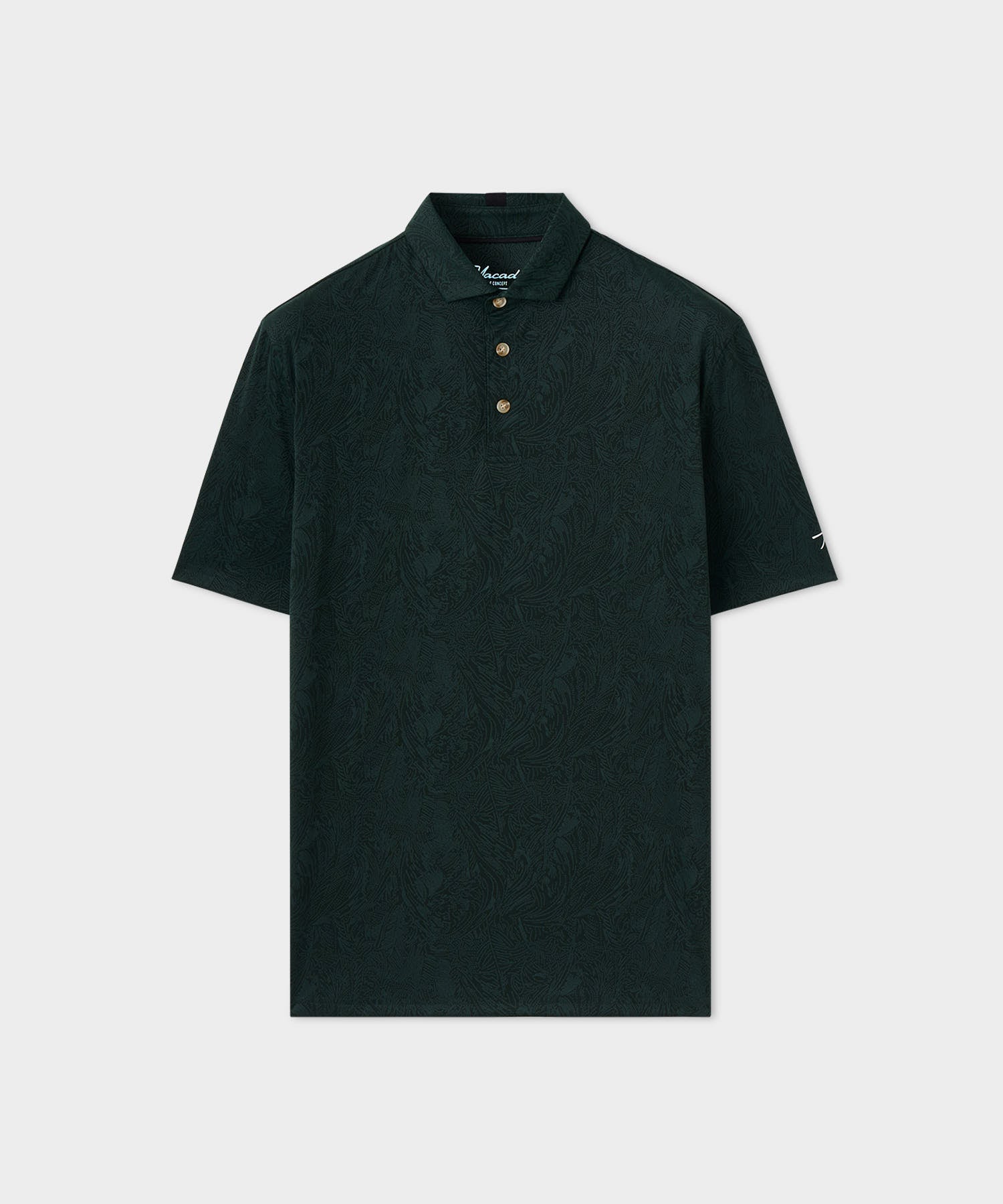 Men's Paisley Core Polo Shirt - Green
