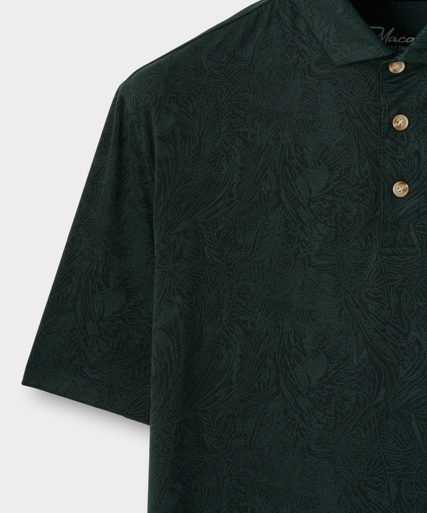 Men's Paisley Core Polo Shirt - Green
