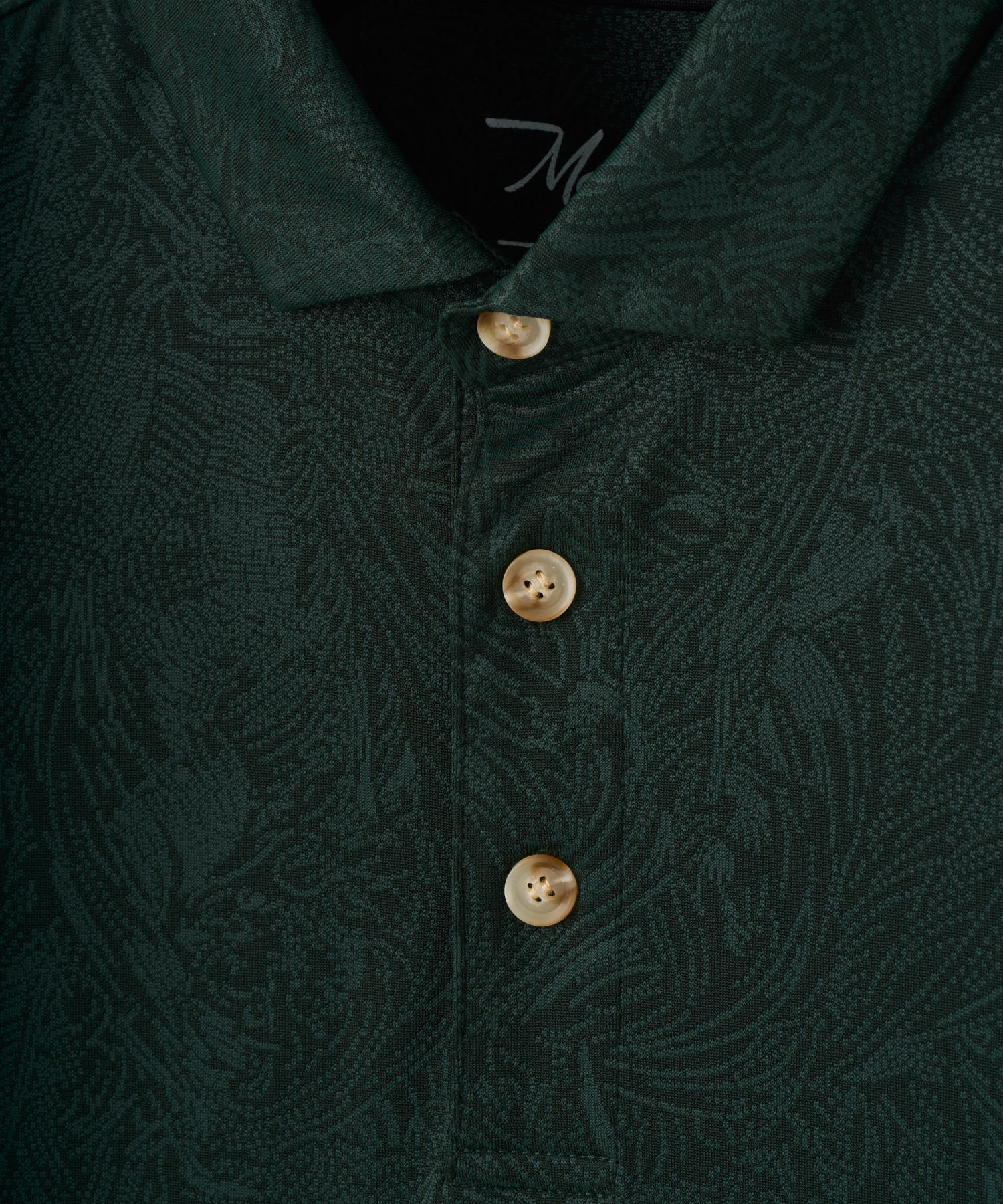 Men's Paisley Core Polo Shirt - Green