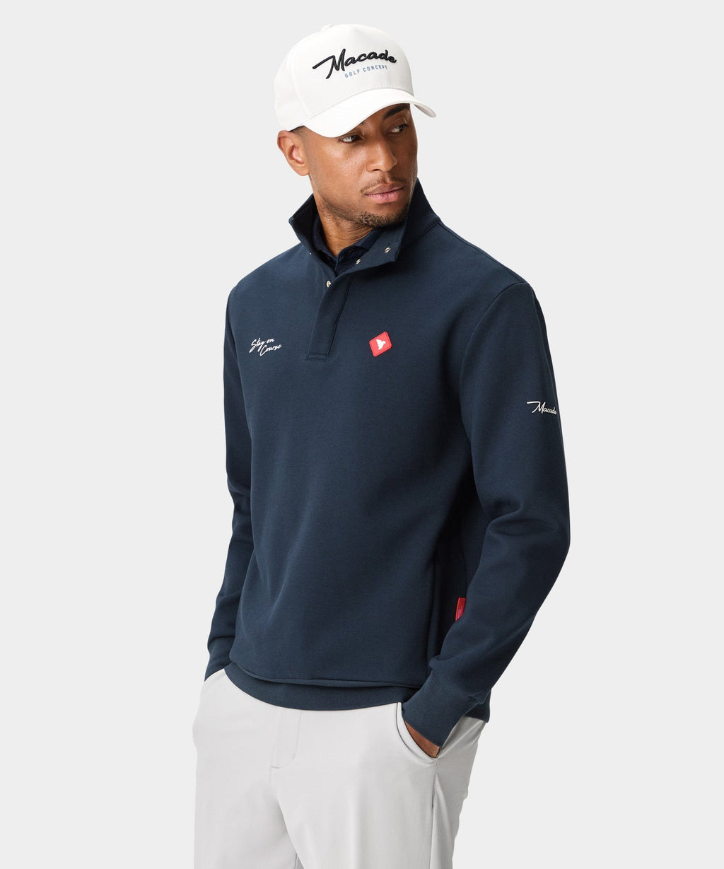 Navy Airlite Henley Sweater