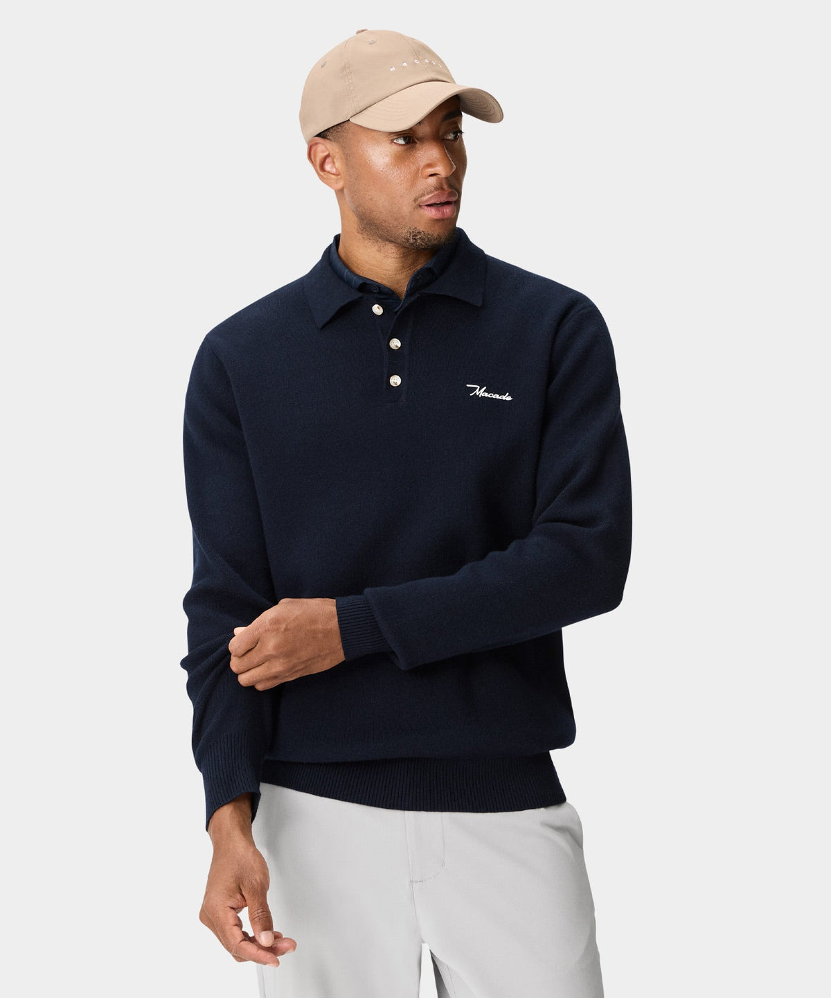 Navy Club Knit Polo