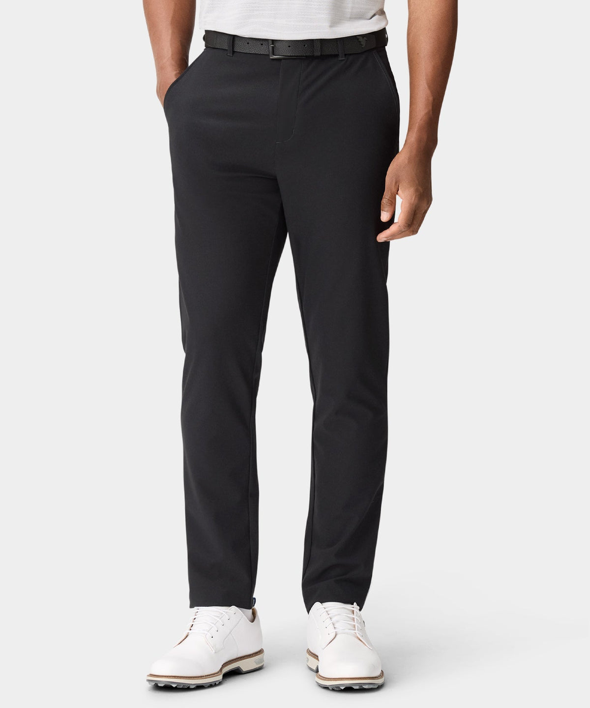 Lightweight Ash Black Slim Trouser