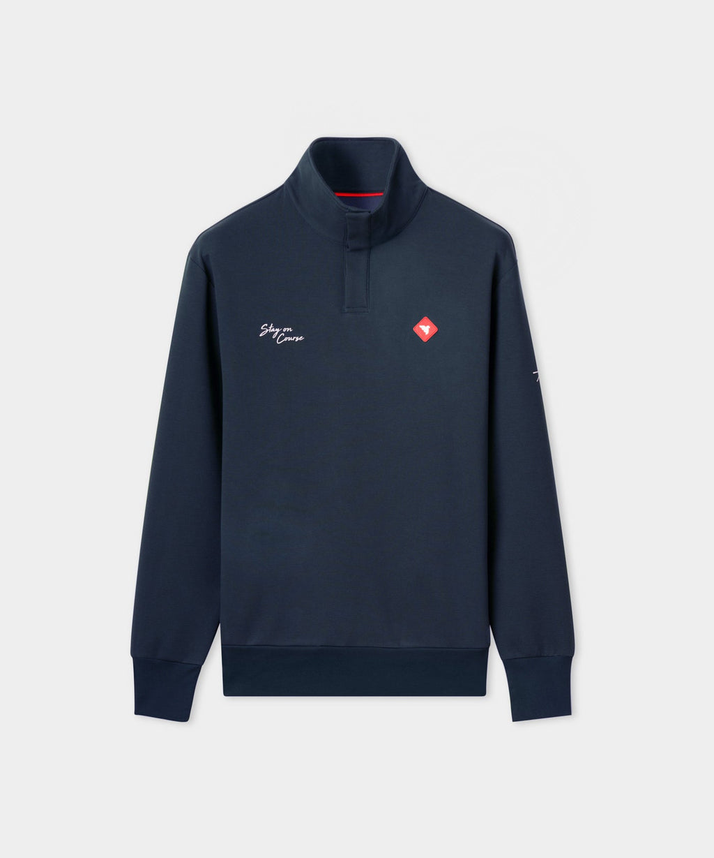 Navy Airlite Henley Sweater