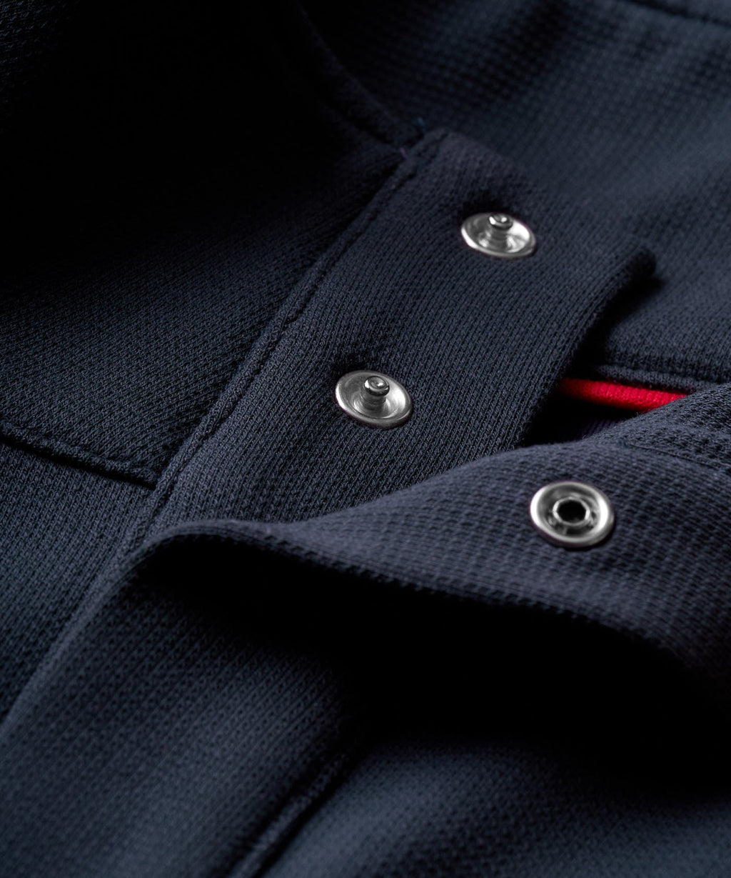 Navy Airlite Henley Sweater