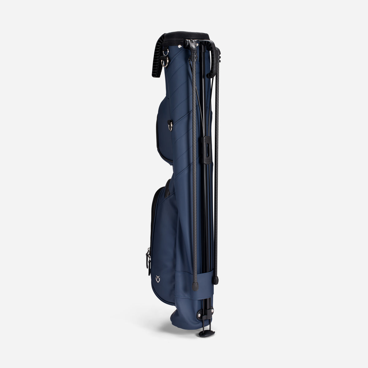 Pencil Stand Bag in Pebbled Navy