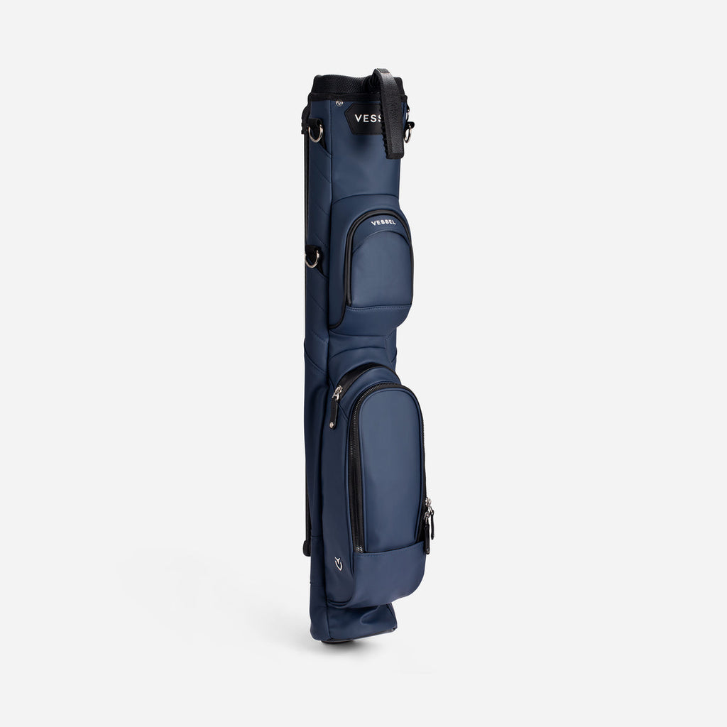 Pencil Stand Bag in Pebbled Navy